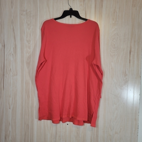 Roaman’s Coral Waffle Thermal Top Sz 22/24 - Picture 5 of 5